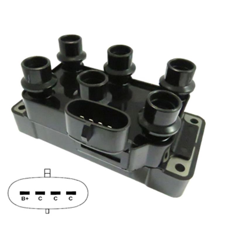 BOBINA ENCENDIDO FORD EXPLORER -150 4.2L 98 00 F-150 4.2L 98 00 MUSTANG 3.8 80 6 CIL PACHA VERTICAL 4 P  SD-3088