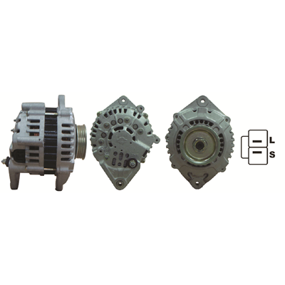 [ALT32063] ALTERNADOR NISSAN VIVAN MONTACARGAS 12V 90AMP 80MM 2PINES P: 6PK T:HITACHI V:INT