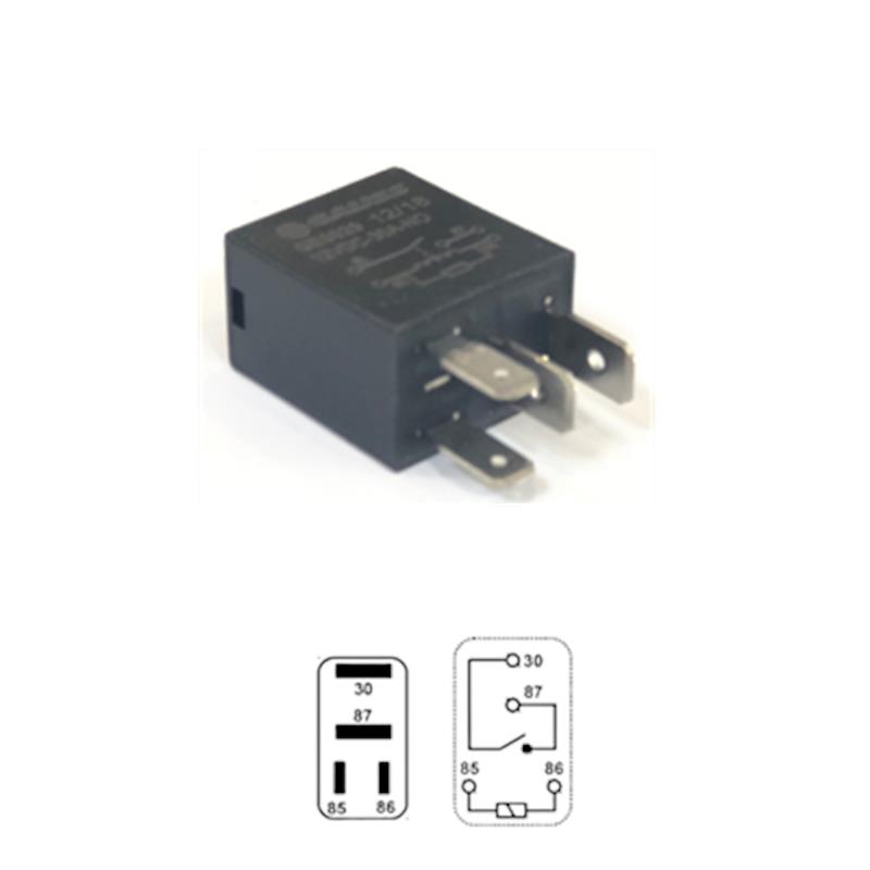 MINI RELE 4P 12V 30AMP UNIVERSAL 2X4.5MM + 2X6MM KOREA JAPON
