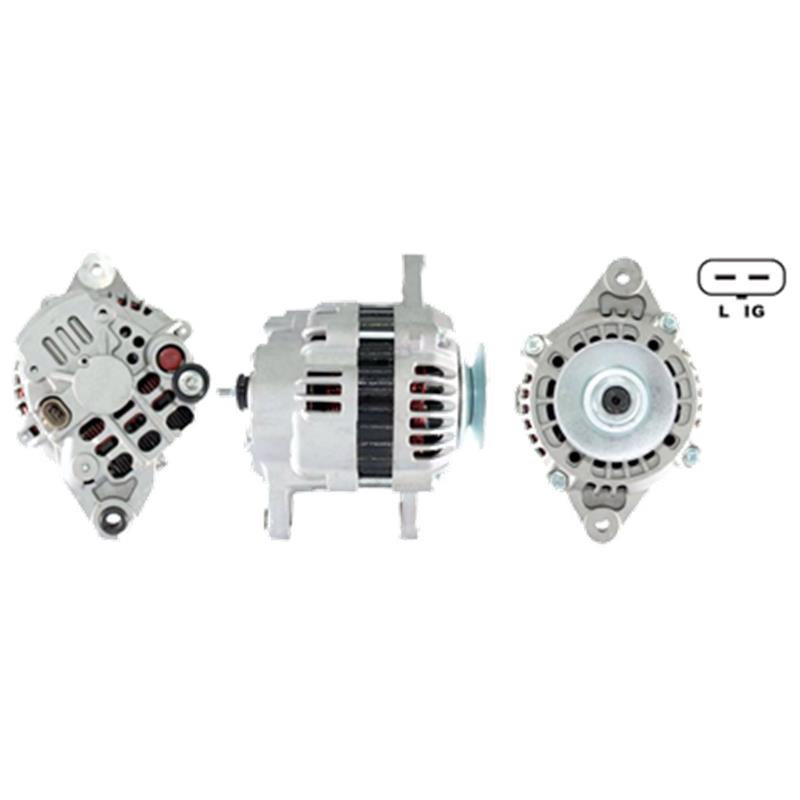 [19020612] ALTERNADOR DAEWOO MATIZ LABO CHEVROLET SPARK MV 12V 65AMP POLEA SENCILLA EN V TIPO MANDO