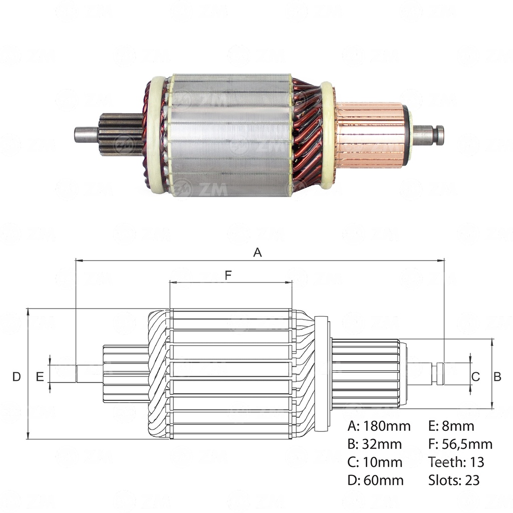 [AR-207] INDUCIDO ARRANQUE DAF: 2046, 5989. IVECO: 8527. SCANIA: 4154, 5708, 5712, 4514