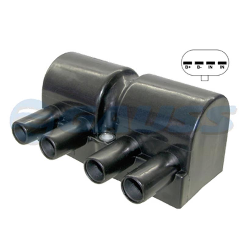 BOBINA ENCENDIDO CHEVROLET CORSA 1.4 1.6 98 05 DAEWOO LANOS 1.6 NUBIRA 99 02 CON MODULO 4 P LEIG005 GC4038 SD-4001