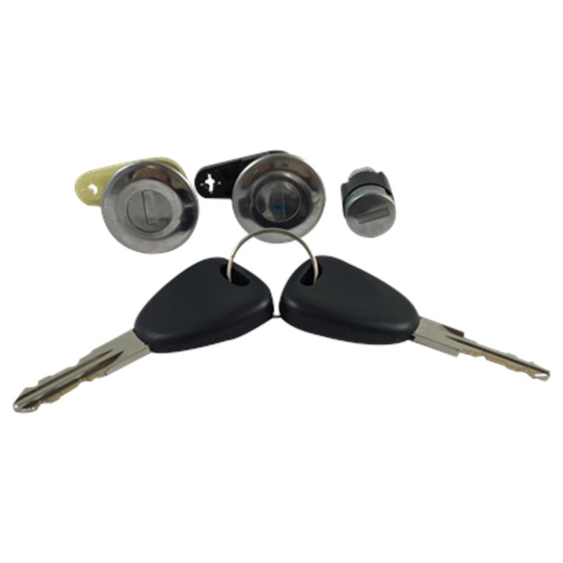 SWITCH CILINDRO CHAPA PUERTA RENAULT LOGAN DACIA KIT