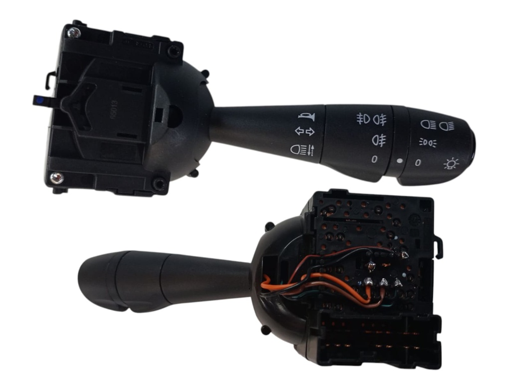 [8201167988] SWITCHE DE LUCES PALANCA RENAULT LOGAN 16-23 SANDERO 17-24 STEPWAY 18-24, 12 PINES, SIN CONECTOR BLANCO.