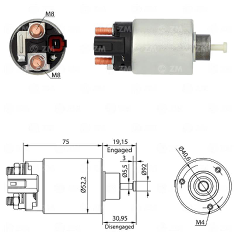 [229860] AUTOMATICO HYUNDAI AZERA 3.3 3.8 KIA SORENTO 3.5 SPORTAGE PG260E 12V TIPO DELCO 36120-