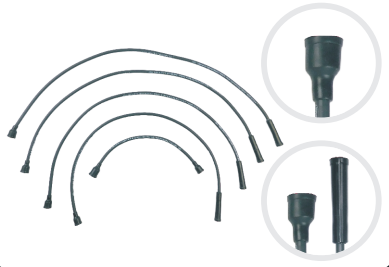 [3001101] CABLE ENCENDIDO WILLYS MOTOR M38A1 - CJ - 2A - CJ - 3A - CJ - 3B - J44 CIL 1948-1963 1.6L-2.2L-2.6L 8V