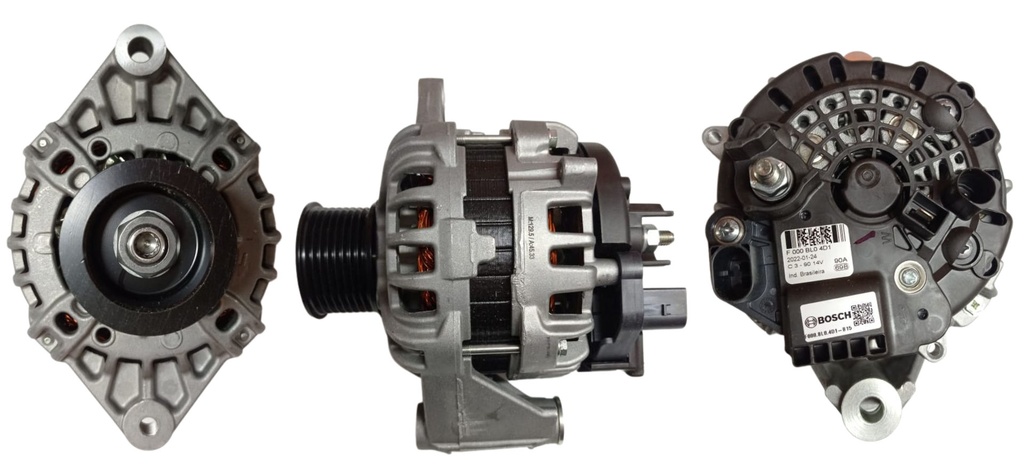 ALTERNADOR AGRALE MOTOR MWM 2006-2009 7500 8500 VW VOLKSWAGEN WORKER 8.120-8.150 FORD CARGO M.N 12V 50 90AMP 0124325067
