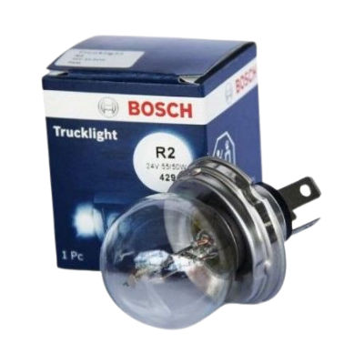 BOMBILLO HALOGENO R2 P45 24V 5055W FARO TRUCKLIGHT OEM CAJA UNIDAD 0986GL0203 1987302875 64196TSP 13620 MERCEDES BENZ