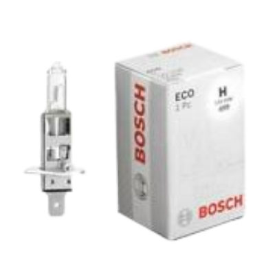 BOMBILLO HALOGENO H1 P14.5S 12V 55W FARO ECO LINE STD CAJA UNIDAD 1987302801 64150 GL01 12258