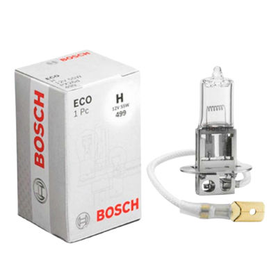 BOMBILLO HALOGENO H3 PK22S 12V 55W FARO ECO LINE STD CAJA UNIDAD 1987302802 64151 50340 GL05 12336