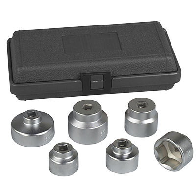 [6786] JUEGO DE 6 COPAS PARA EXTRACCION DE FILTROS DE ACEITE (24 27 29 32 35 36 38 MM)