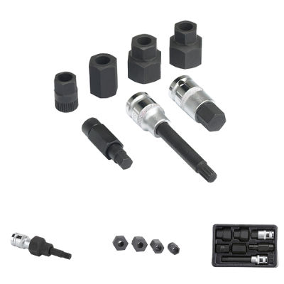[EA 6617] KIT SERVICIO POLEA ALTERNADOR CONJUNTO DE HERRAMIENTA DE DESACOPLAMIENTO LLAVE HEXAGONAL DE 17 MM LLAVE ALLEN DE 17 MM