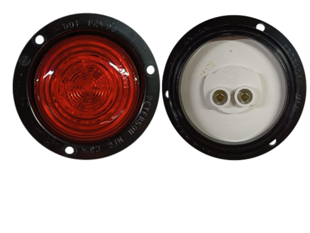 LUZ LED REDONDA 2.5″ 12-24V ROJA DEMARCADORA 5 DIODOS MONTAJE CON BRIDA Y CONECTOR PL2 NO INLCUIDO