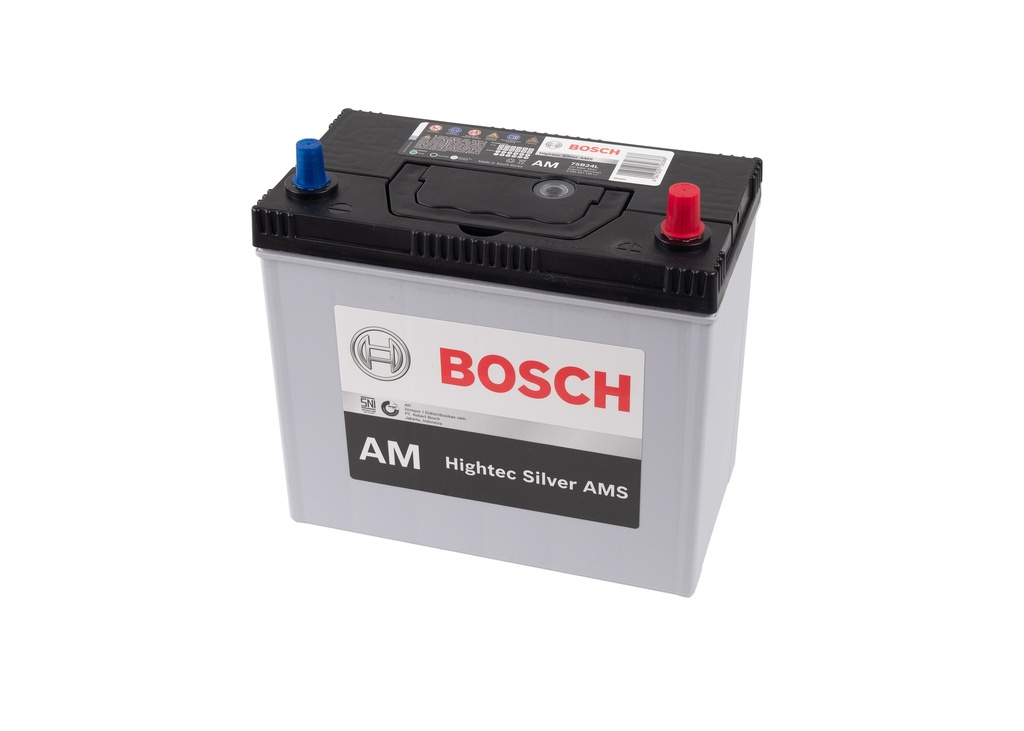 [75B24L] BATERIA BOSCH AMS HIGHTEC 800 AMP- 55 Ah CAJA NS60D (800-AMS-NS60-D) L 23,8 AN 12,9 AL 22,3 CM